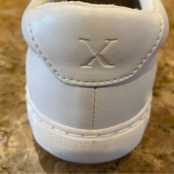 Express Shoes Mens Comfort Sneakers White Faux Leather Lace Up Low Top Size 9.5 - Picture 10 of 12